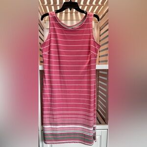 Columbia coral sleeveless dress